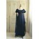 Faeries Daffodil Yoru Nova Dark Blue Crinkled Satin One Piece(Reservation/Full Payment Without Shipping)
